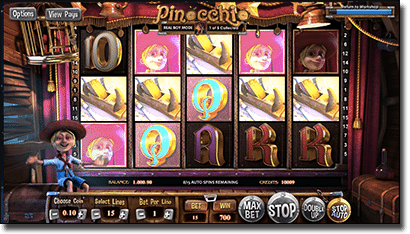 BetSoft Pinocchio online 3D slots