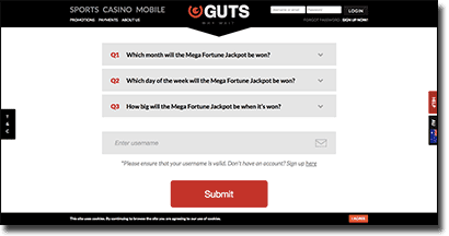 Guts Casino online progressive jackpot promotions