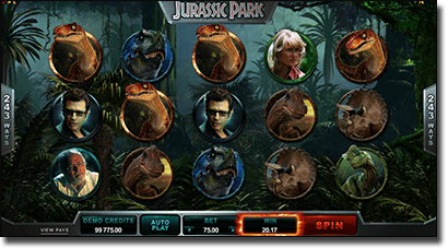 Play Jurassic Park online slots for real money