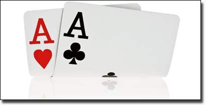 Splitting two Aces in online real money blackjack