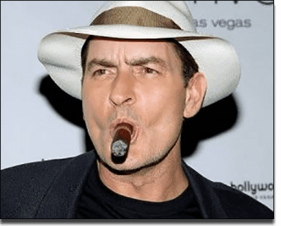 Charlie Sheen celebrity gambling addict