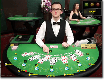 live blackjack dealer