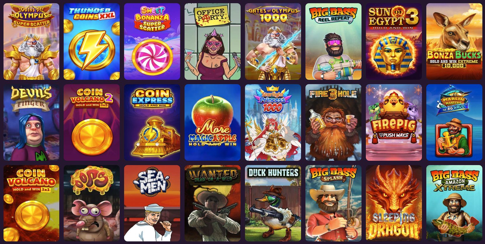 Betzillo Slots home page